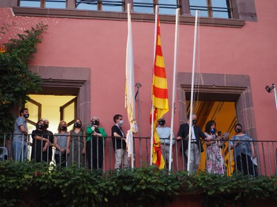 Lectura del pregó de la Festa Major de la Seu d'Urgell 2021, a càrrec del personal sanitari