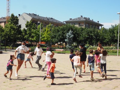 Activitat dels casals d'estiu per la Festa Major de la Seu, aquest divendres al matí