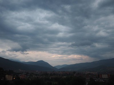 Núvols damunt la Seu (Foto: Ignasi Cervera)