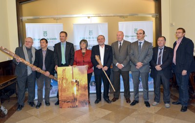 Celebració a la Diputació de la declaració de les Falles com a Patrimoni Immaterial de la Humanitat (Foto: Diputació de Lleida)
