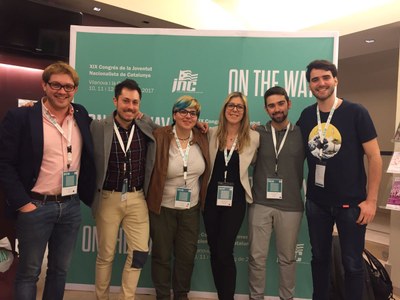 Membres de la JNC al Pirineu, al congrés de la formació