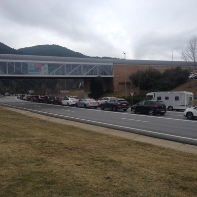 Cues aquest diumenge per accedir al peatge del túnel del Cadí