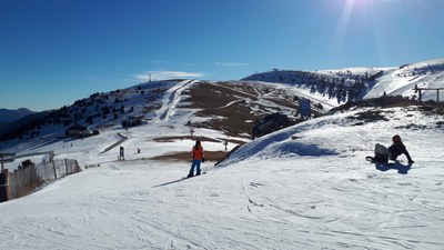 Visitants a La Molina durant les festes nadalenques (Foto: La Molina)