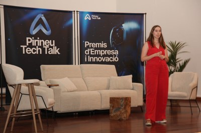 Una de les ponents del Pirineu Tech Talk 2025 (Foto: Pirineu Tech Talk)