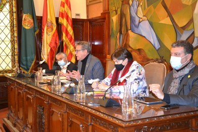 Taula presidencial del Ple de la Diputació de Lleida (Foto: Diputació de Lleida)