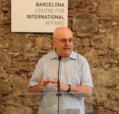 El professor Dominic Keown, guanyador del 32è Premi Internacional Ramon Llull de Catalanística i a la Diversitat Cultural (Foto: Govern d'Andorra)