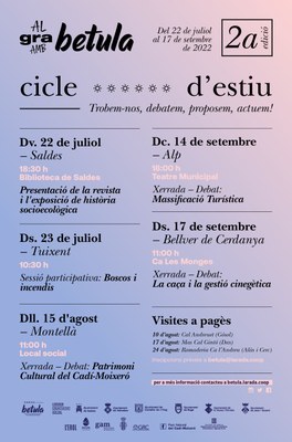 Activitats del projecte Betula