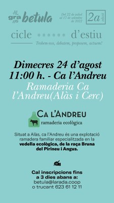 Visita a Ca l'Andreu d'Alàs