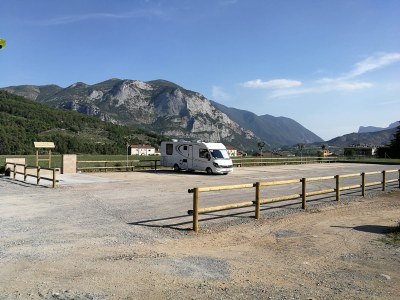 Àrea d'autocaravanes a Organyà