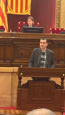 Òscar Ordeig, al Parlament