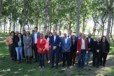 Òscar Ordeig dóna a conèixer, a Lleida, la llista del PSC per a les eleccions al Parlament (Foto: ACN)