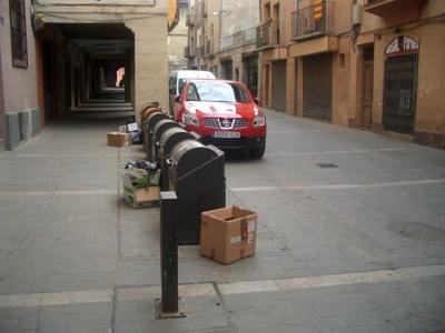 Contenidors soterrats al centre històric