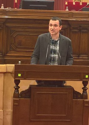 Òscar Ordeig al Parlament