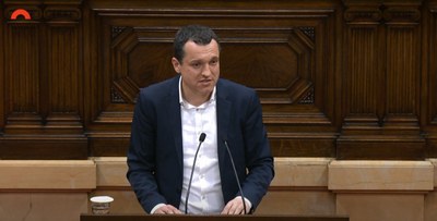 Òscar Ordeig, en una intervenció al Parlament (Foto: arxiu)