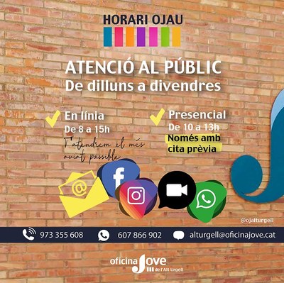 Reobertura parcial de l'Oficina Jove de l'Alt Urgell