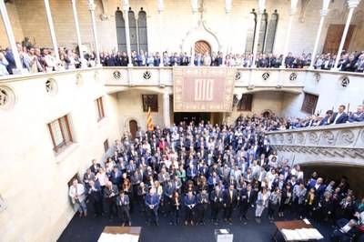 Acte unitari d'alcaldes catalans contra la sentència del Tribunal Suprem