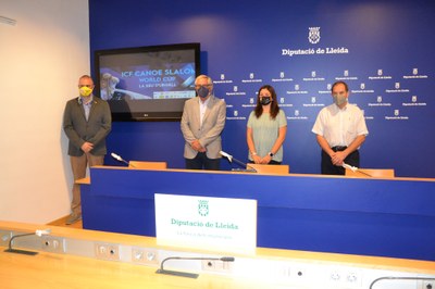 Presentació de la Copa del Món 2021 de Canoa Eslàlom, aquest dimecres (Foto: DdL)