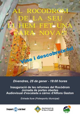 Rocòdrom la Seu - Inauguració reforma