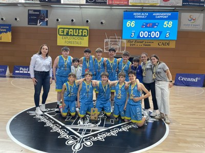 Sedis Alfa Consult, campió infantil masculí de la demarcació de Lleida (Foto: Sedis Bàsquet)