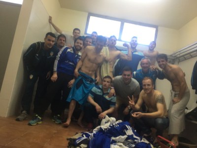 El CF Organyà celebra la permanència a Segona Catalana (Foto: CF Organyà)