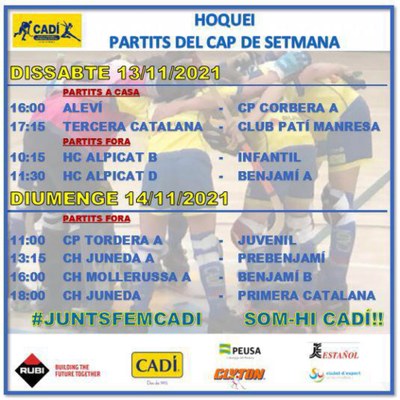 Partits del cap de setmana del CHPA Cadí