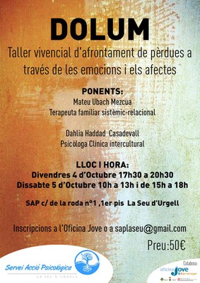 Servei d'Acció Psicològica - Curs de dol