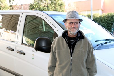 Josep Colom, taxista del servei a la demanda 'Passem el Cantó' (Foto: ACN)