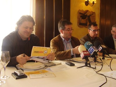 Gendrau, Ausàs i Madrià, a la presentació del SupermerCat