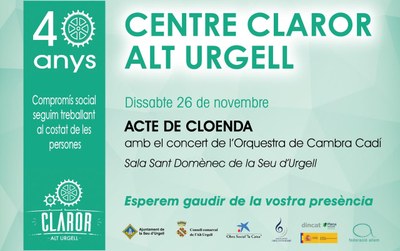 Cloenda del 40è aniversari del Centre Claror