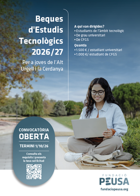 Beques d'estudis tecnològics de la Fundació PEUSA