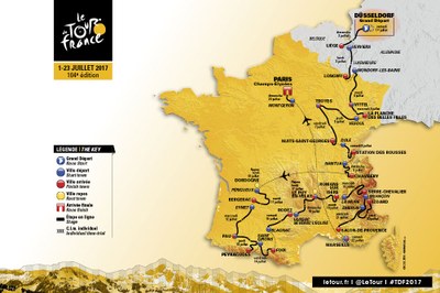 Mapa del Tour 2017