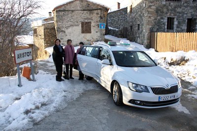 El Transport a la Demanda de l'Alt Urgell, a Aristot (Foto: ACN)