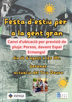 Cartell de la Festa d'Estiu de la Gent Gran
