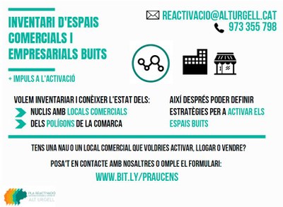 Cens de locals i espai industrial a l'Alt Urgell