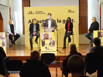 Intervenció de Francesc Viaplana a l'acte d'ERC a la Seu d'Urgell per a les eleccions del 14-F