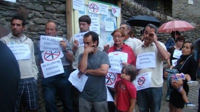 Parc Natural de l'Alt Pirineu - Manifestació contra ERO brigada