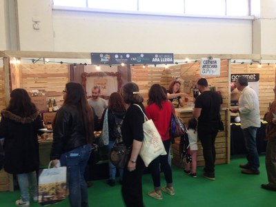 Estand promocional de 'Menja't l'Alt Urgell'