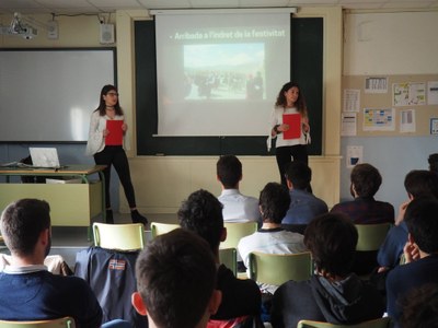 Presentació de treballs de recerca dels alumnes de l'Institut Joan Brudieu