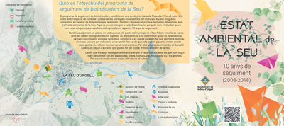 Fulletó de l'estudi mediambiental de la Seu d'Urgell