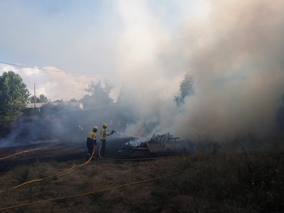 Incendi al terme municipal de la Seu