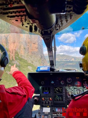 Rescat de la escaladora a la Pobla de Segur (Foto: Bombers Gencat)