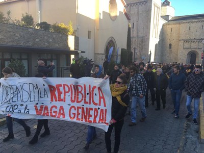 Manifestació en defensa de la República a la Seu