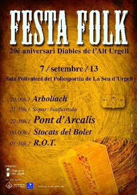 Diables - Cartell Festa Folk 2013