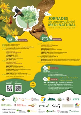 Cartell de les Jornades sobre la Conservació del Medi Natural