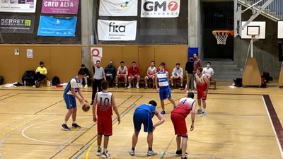 Partit del sènior A masculí del Sedis Bàsquet a Sabadell (Foto cedida / CB Sant Nicolau)