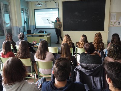 Presentació de treballs de recerca de Batxillerat a l'Institut Joan Brudieu