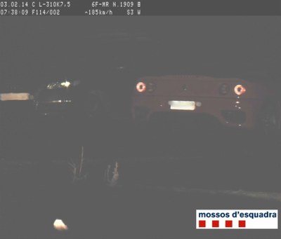 Mossos - Cotxe excés velocitat