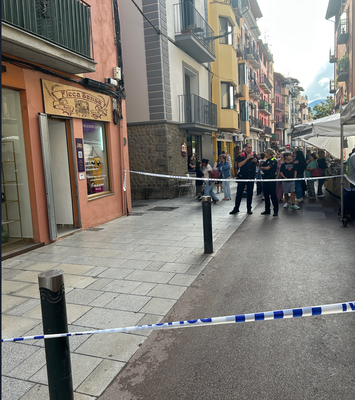 Indret del carrer Major on van tenir lloc els fets.