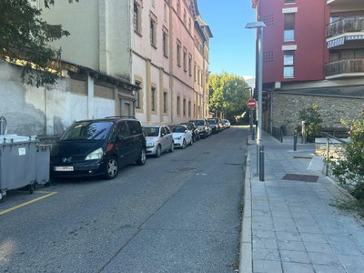 El camí de la Palanca de la Seu d'Urgell, a la cantonada amb la Baixada del Molí