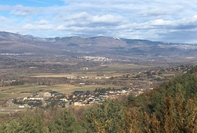 Panoràmica de la Cerdanya, amb els municipis d'Alp i de Fontanals en primer terme (Foto: RàdioSeu/arxiu)